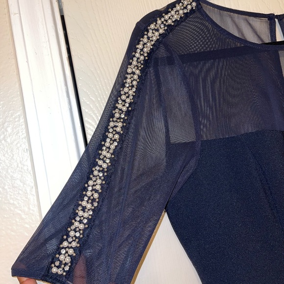 Beautiful Navy Blue embellished dress. - Picture 2 of 4
